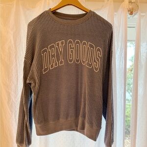 Blue Ribbed Dry Goods Sweatshirt